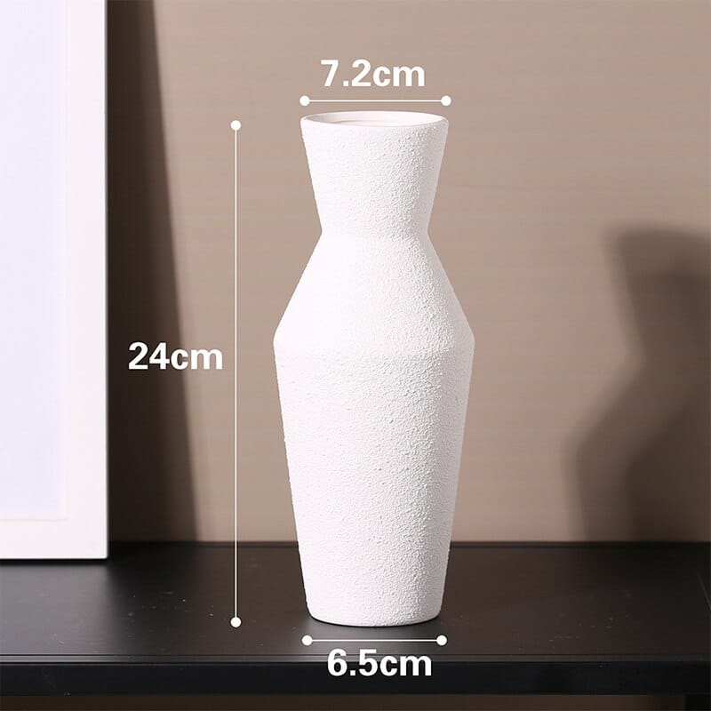 Vase en céramique simple style nordique texture mate IMAGE VARIATION B-3