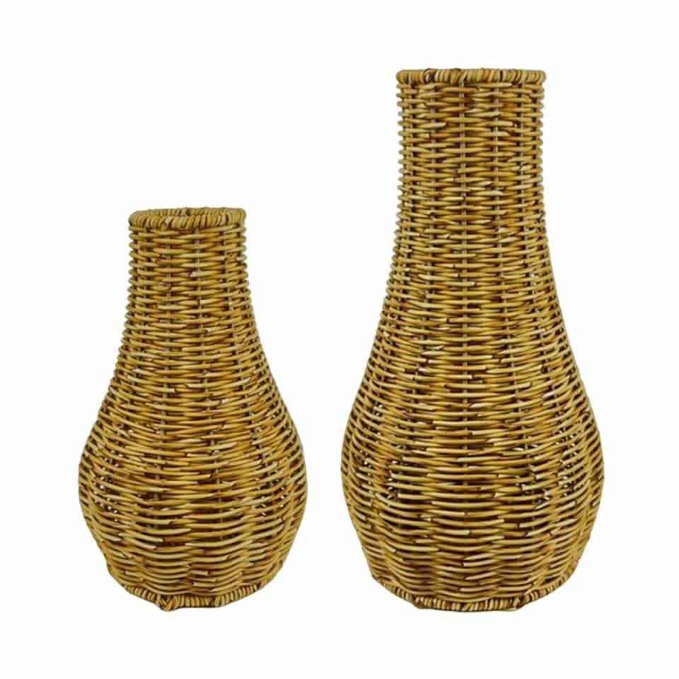 Vase en osier de Style rétro décoratif pour maison_1