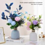 Vase en plastique Imitation céramique à fleurs séchées_10