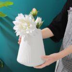 Vase en plastique de style moderne artistique blanc_12