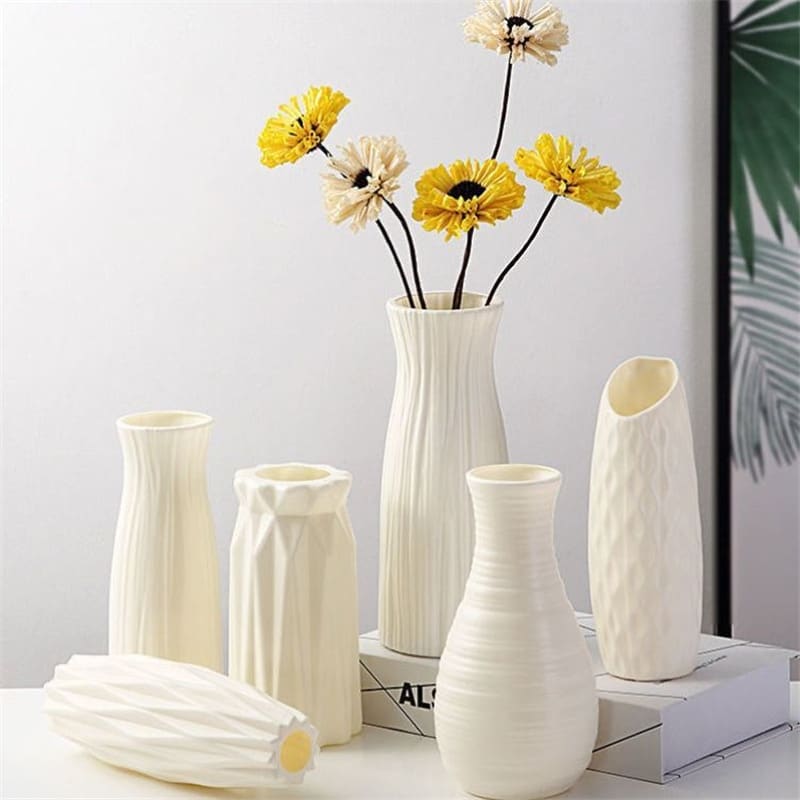 Vase en plastique nordique Simple pour décoration de salon_1