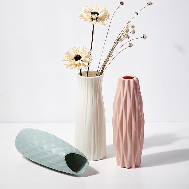 Vase en plastique nordique Simple pour décoration de salon_2