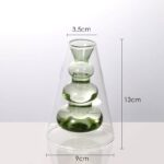 Vase en verre double transparent moderne pour salon_11