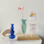 Vase en verre double transparent moderne pour salon_12