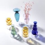 Vase en verre double transparent moderne pour salon_7