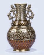 Vase grec style vintage de couleur bronze_7