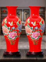 Vase japonais à fleurs de couleur jaune à la mode_19