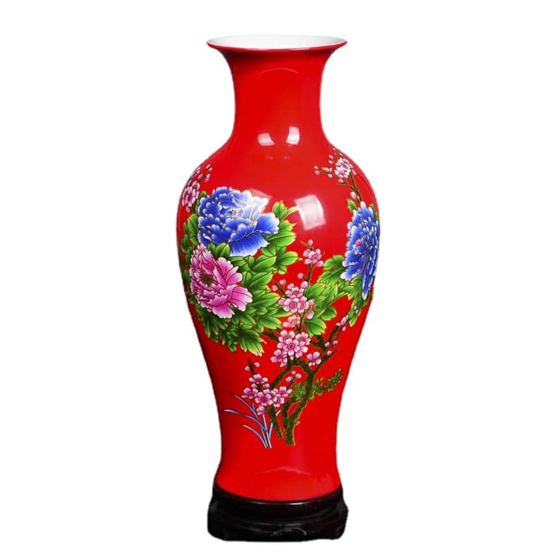 Vase japonais à fleurs de couleur jaune à la mode_2