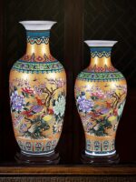 Vase japonais à motif floral style moderne_14
