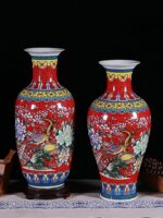 Vase japonais à motif floral style moderne_15