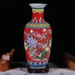 Vase japonais à motif floral style moderne_17