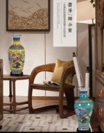 Vase japonais à motif floral style moderne_21