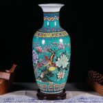 Vase japonais à motif floral style moderne_8