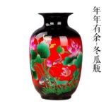 Vase japonais de couleur bleu en porcelaine_14