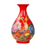 Vase japonais de couleur bleu en porcelaine_17