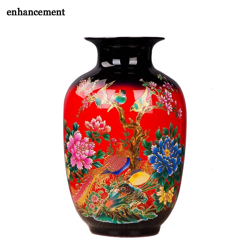 Vase japonais de couleur bleu en porcelaine_2
