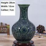 Vase japonais en céramique de couleur vert nouvelle collection_17