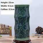 Vase japonais en céramique de couleur vert nouvelle collection_28