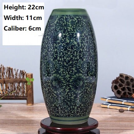 Vase japonais en céramique de couleur vert nouvelle collection C