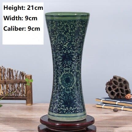 Vase japonais en céramique de couleur vert nouvelle collection E