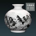 Vase japonais en forme de pomme en porcelaine à la mode_15