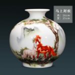 Vase japonais en forme de pomme en porcelaine à la mode_16