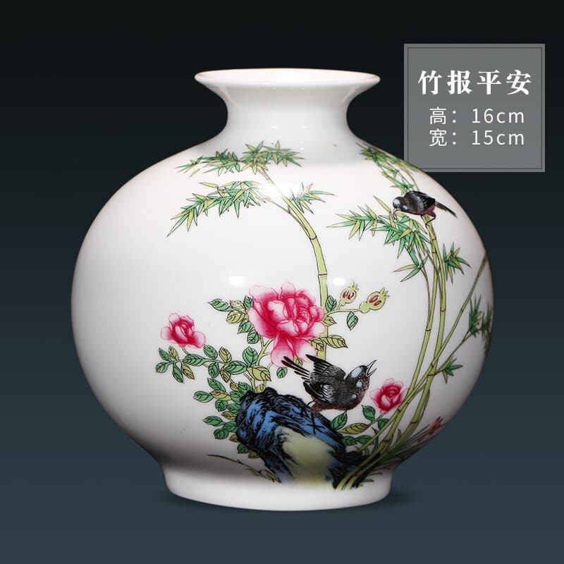 Vase japonais en forme de pomme en porcelaine à la mode_3