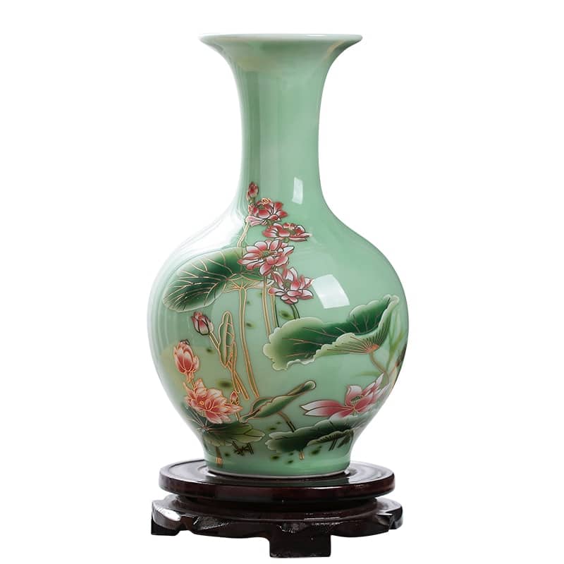 Vase japonais pour fleur artificielle a surfacé lisse IMAGE VARIATION_1