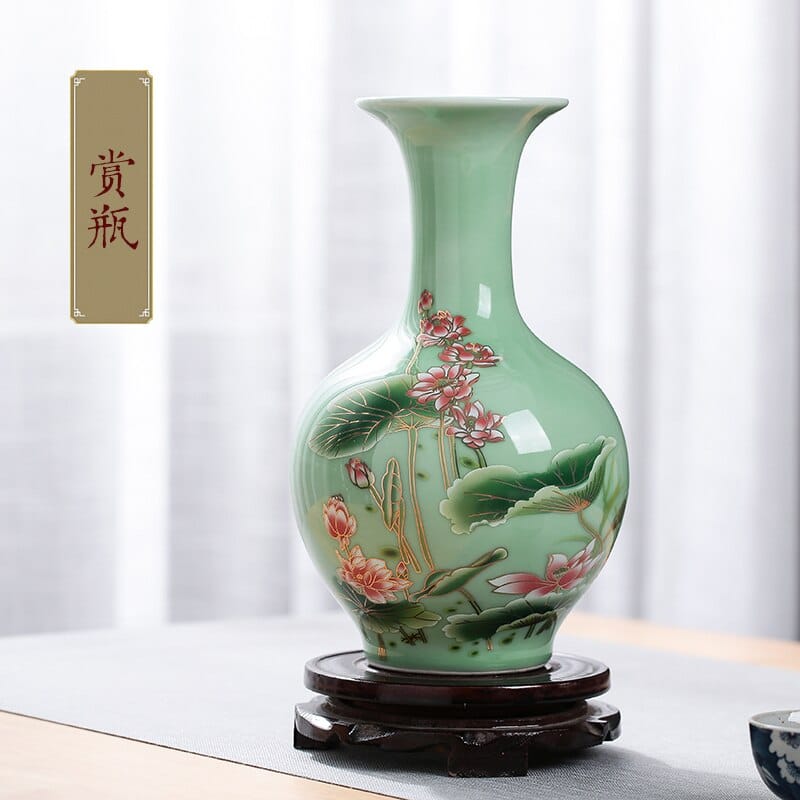 Vase japonais pour fleur artificielle a surfacé lisse IMAGE VARIATION A