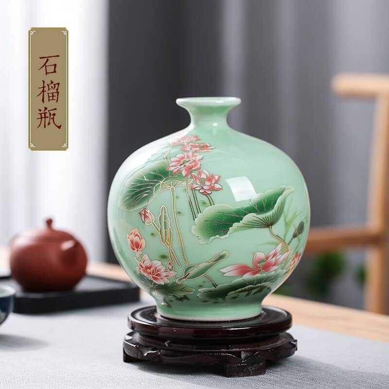 Vase japonais pour fleur artificielle a surfacé lisse IMAGE VARIATION B