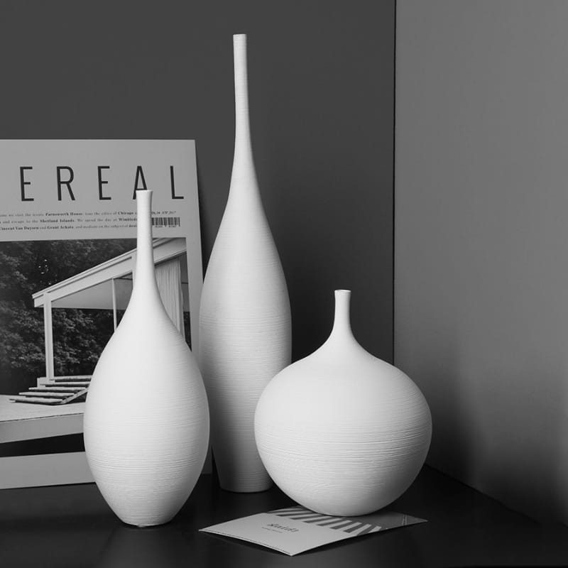 Vase luxe de style nordique simple en céramique haute qualité_1