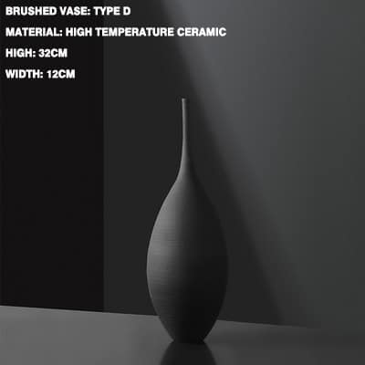 Vase luxe de style nordique simple en céramique haute qualité_3