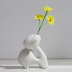 Vase moderne à fleurs séchées en céramique_5