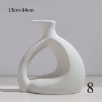 Vase moderne à fleurs séchées en céramique_7
