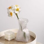 Vase moderne décoratif à fleurs en verre Transparent_8