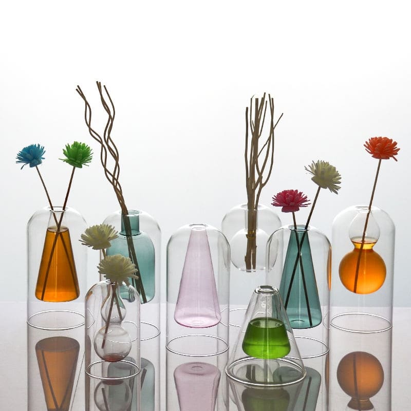 Vase moderne en verre pour décoration d'intérieur_1