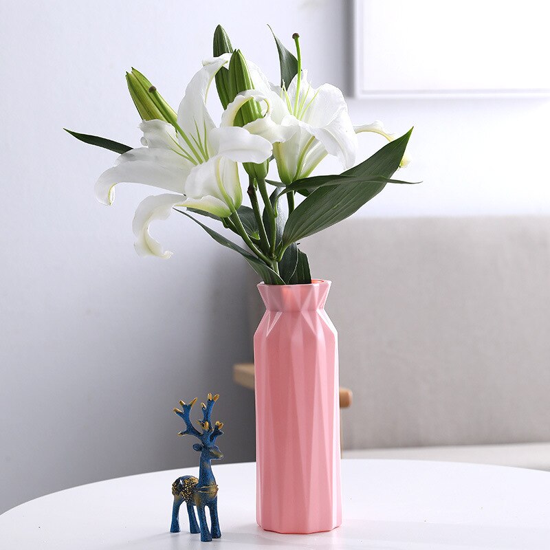 Vase nordique à fleurs moderne en plastique_2