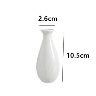 Vase nordique a surfacé lisse à la mode style pastoral Blanc