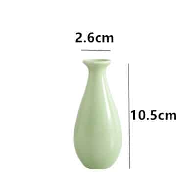 Vase nordique a surfacé lisse à la mode style pastoral Vert
