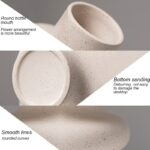 Vase nordique en céramique beige modèle unique_6