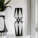 Vase nordique en céramique noir et blanc design originale_7