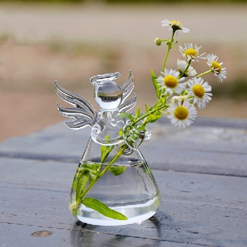Vase pour décoration de maison en verre transparente_1