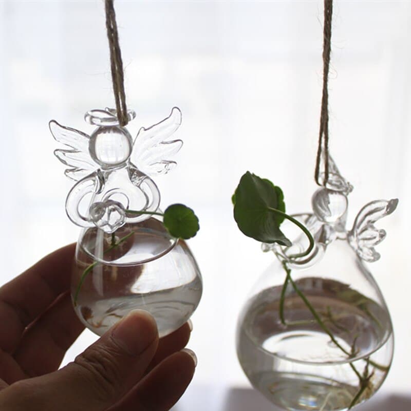 Vase pour décoration de maison en verre transparente_3