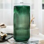 Vase pour décoration de table en verre Transparent motif arbre_11