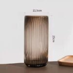Vase pour décoration de table en verre Transparent motif arbre_14