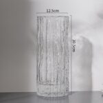 Vase pour décoration de table en verre Transparent motif arbre_15
