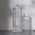 Vase pour décoration de table en verre Transparent motif arbre_16