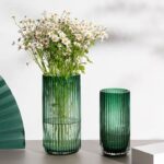 Vase pour décoration de table en verre Transparent motif arbre_5