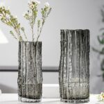Vase pour décoration de table en verre Transparent motif arbre_6