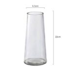 Vase pour table simple design en en verre doré_21
